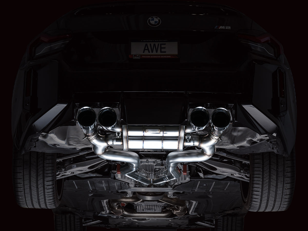 AWE SwitchPath™ Exhaust for BMW G87 M2 - 4.5" Chrome Silver Tips