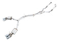 AWE Touring Edition Exhaust for Audi B9 S5 Coupe - Resonated - 4" Chrome Silver Tips