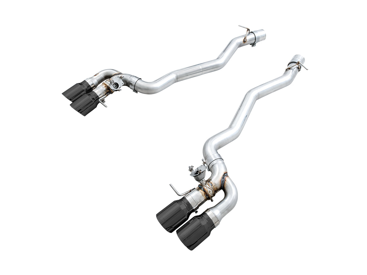 AWE SwitchPath™ Axleback Exhaust for BMW F90 M5 - 4" Diamond Black Tips