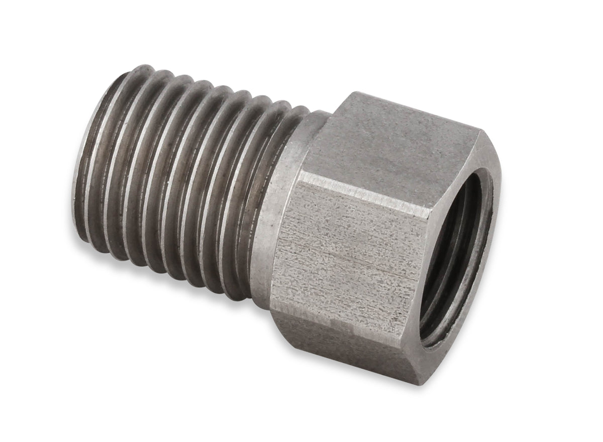Hardline Adapter - Stainless Steel - 1/4" NPT Male to 1/2"-20 Inverted Flare Female