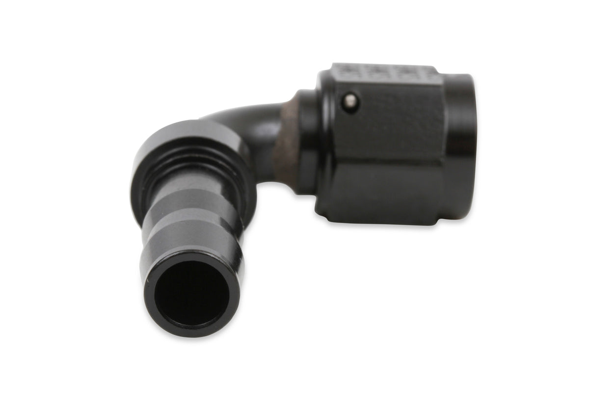 Black Anodized Lightweight Direct Replacement for Brass Push Lock Type Hose Ends.