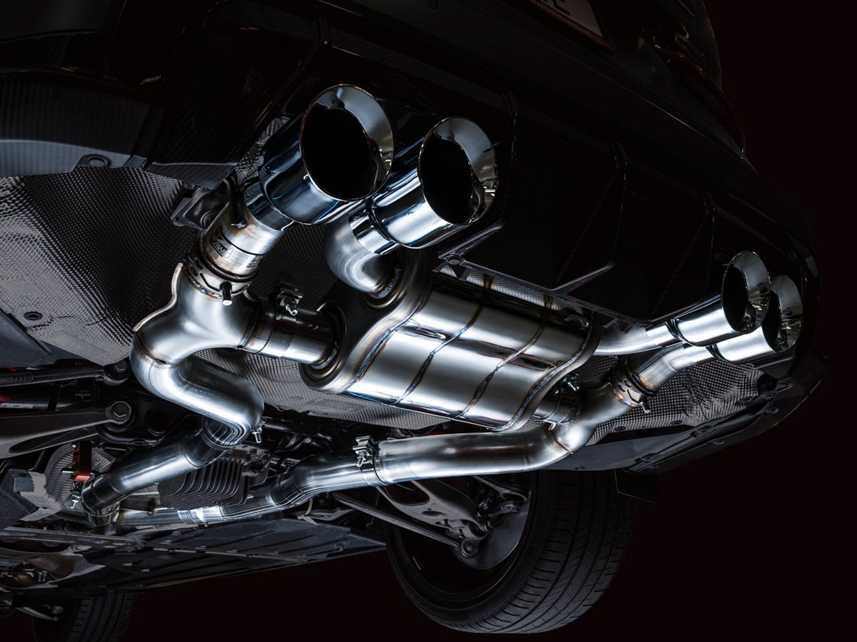AWE SwitchPath Catback Exhaust for BMW G8X M3/M4 - 4.5" Chrome Silver Tips