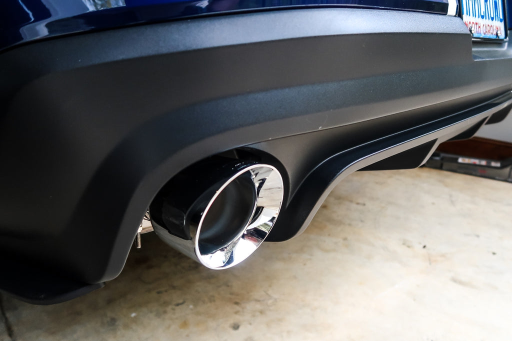 AWE Track Edition Axleback Exhaust for the S197 Ford Mustang GT - Chrome Silver Tips