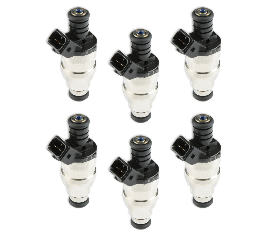 Fuel Injectors - 15 lb/hr - EV1 / Minitimer - High Impedance - Set of 6 injectors
