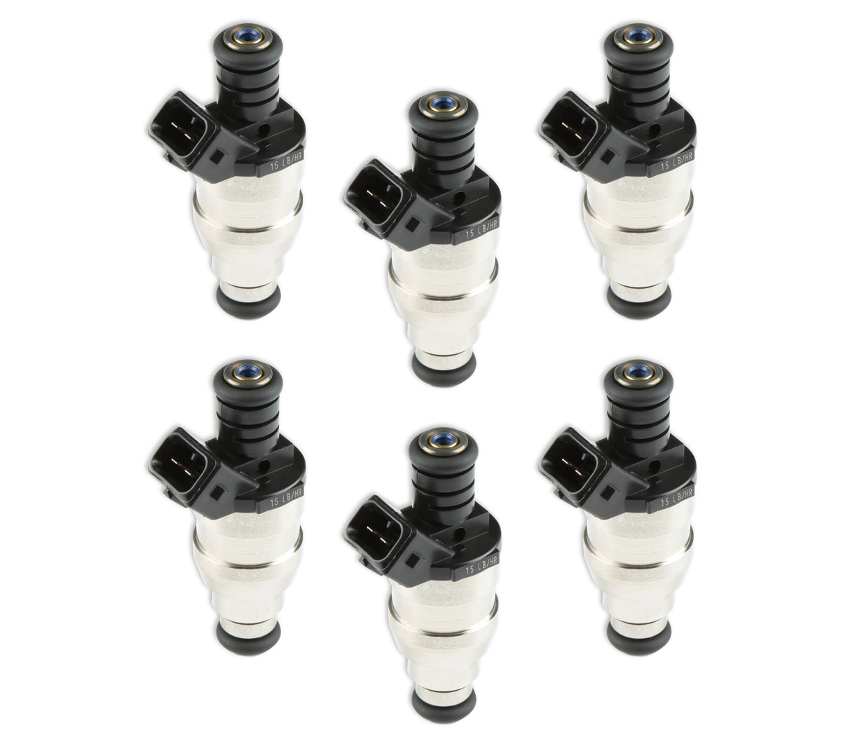 Fuel Injectors - 15 lb/hr - EV1 / Minitimer - High Impedance - Set of 6 injectors