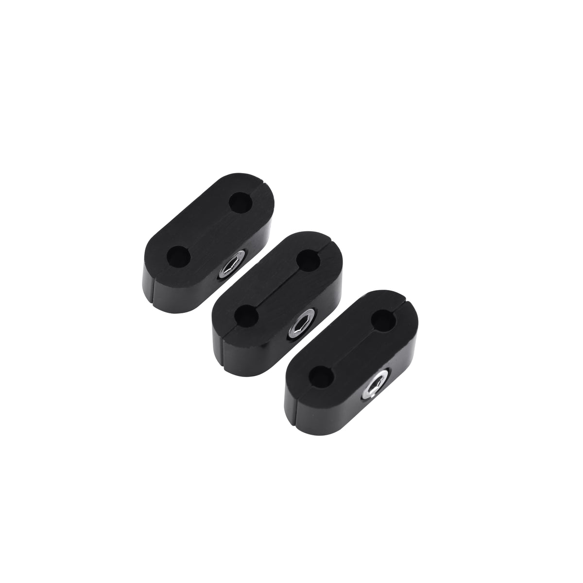 Hose & Tubing Separator, 3/16", Package of 3, Black Anodized