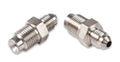 Brake Adapter Thread Size -3AN To 9/16"-18 Inverted Flare Male - 2 Per Package - Steel w/ Electroless Nickel Plating.