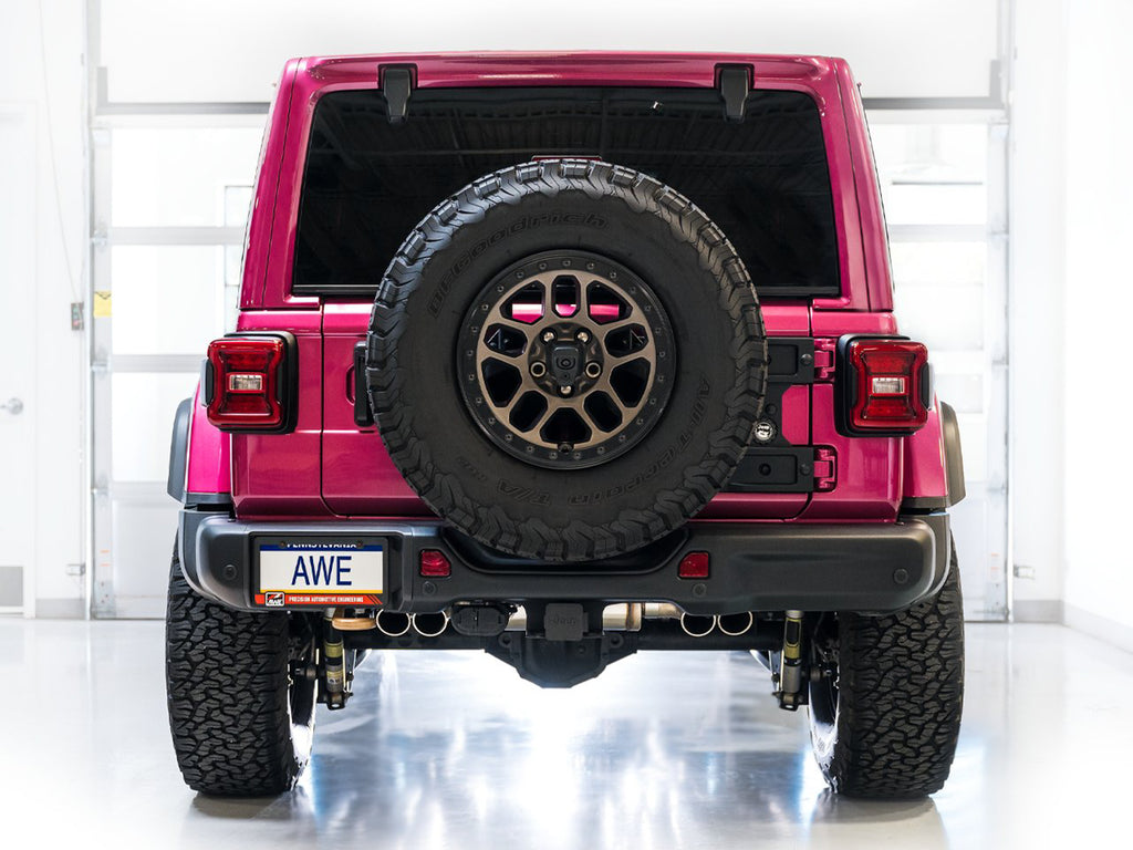 AWE SwitchPath Exhaust for Wrangler 392 - Quad BashGuards