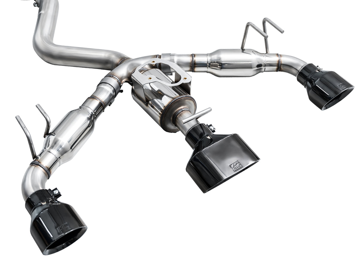 AWE Track Edition Exhaust for GR Corolla - Diamond Black Tips
