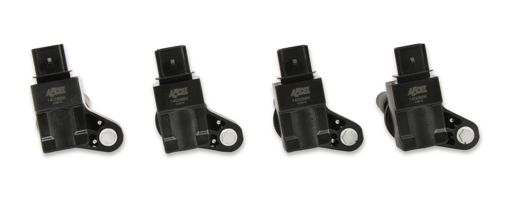 Ignition Coils - General Motors 2.0L Turbo, 2.5L, engines, Black, 4-Pack - Fits 2013-2018, Buick, Cadillac, Chevy, GMC 2.0L Turbo and 2.5L 4-cylinder engines.