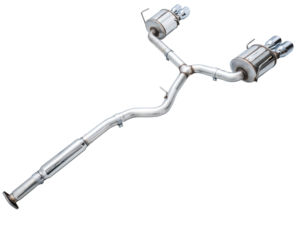 AWE Touring Edition Catback Exhaust for VB Subaru WRX - 4" Chrome Silver Tips