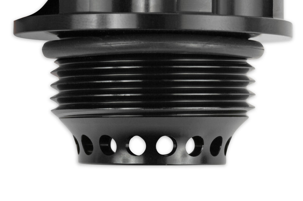 Oil Fill Cap w/ Baffle & -10 ORB Port - Fits Holley Cast Aluminum Valve Covers for the GM LS Series Engines w/ 1-5/16"-12 Threads on the Cap.