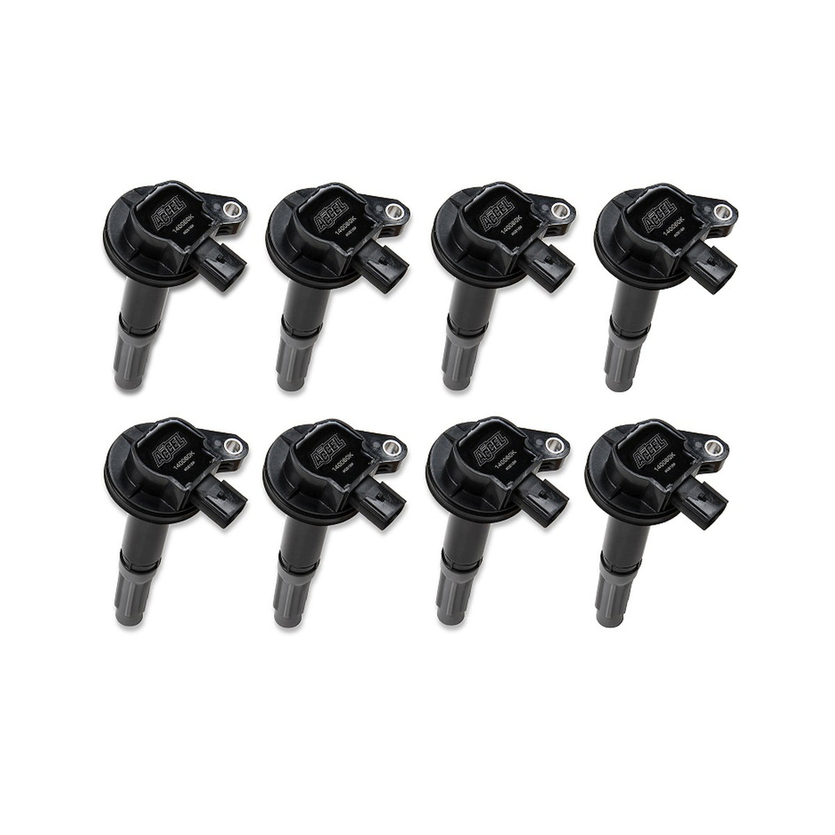 Ignition Coils- SuperCoil Series 2011-2016 Ford 5.0L Coyote, Black, 8-Pack