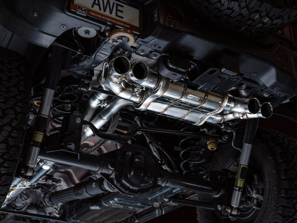 AWE SwitchPath Exhaust for Wrangler 392 - Quad BashGuards