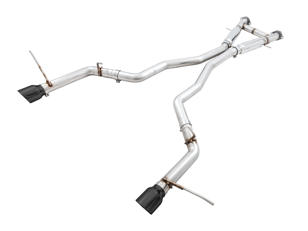 AWE Track Edition Exhaust for Jeep Grand Cherokee SRT - Diamond Black Tips