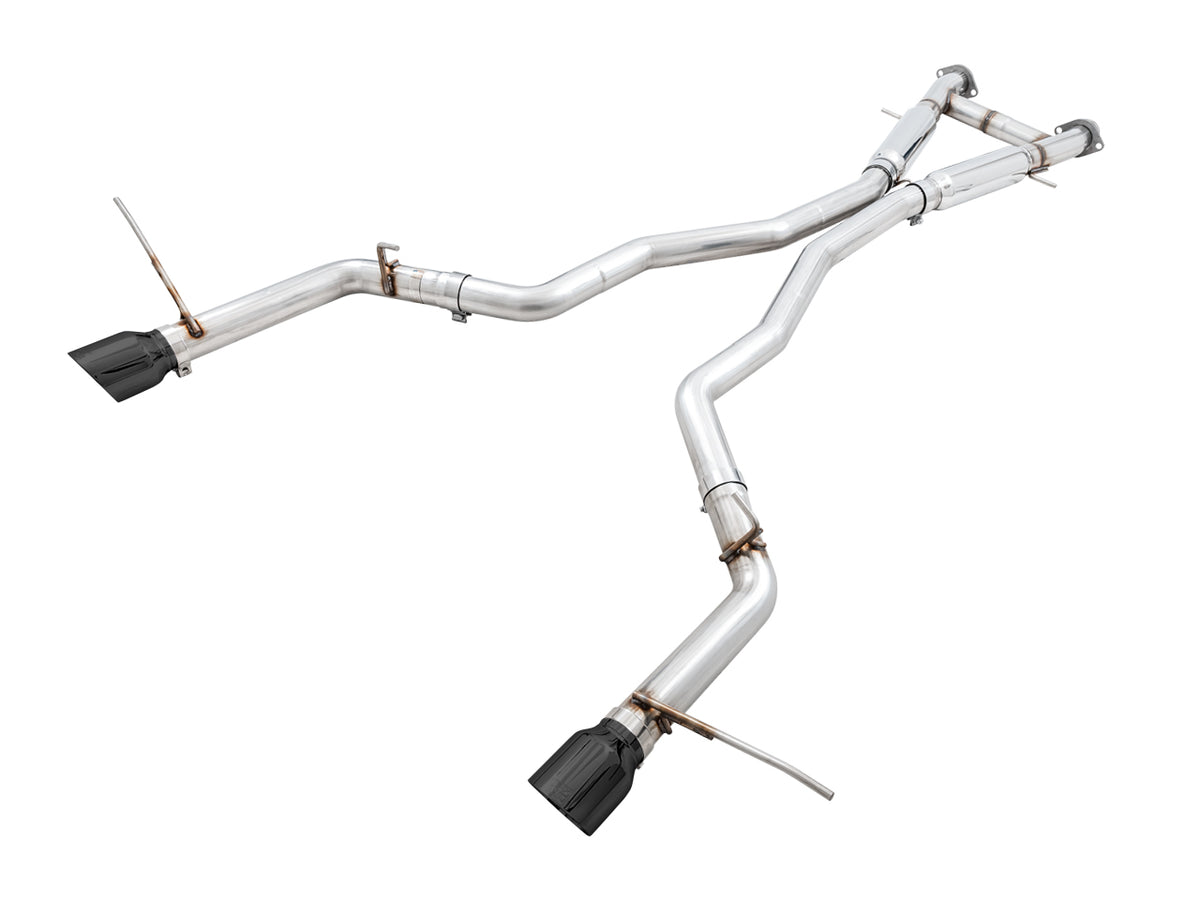 AWE Track Edition Exhaust for Jeep Grand Cherokee SRT - Diamond Black Tips