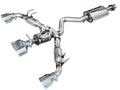 AWE Touring Edition Exhaust for GR Corolla - Chrome Silver Tips