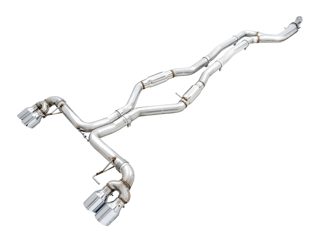 AWE Track Edition Exhaust for G2X M340i / M440i - 4" Chrome Silver Tips