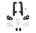Fits GM LS Series Engines w/ Remote Electric Water Pump, -16 AN Male Inlet & Outlet, Billet Aluminim w/ Black Anodized Finish
