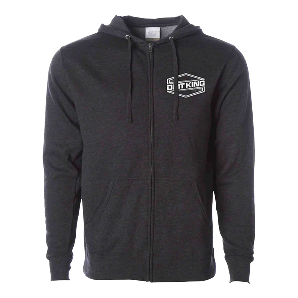 Heather Grey Zip Up Hoodie