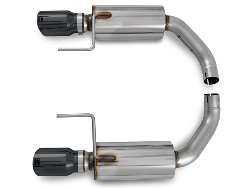 AWE Touring Edition Axleback Exhaust for S550 Mustang EcoBoost - Diamond Black Tips
