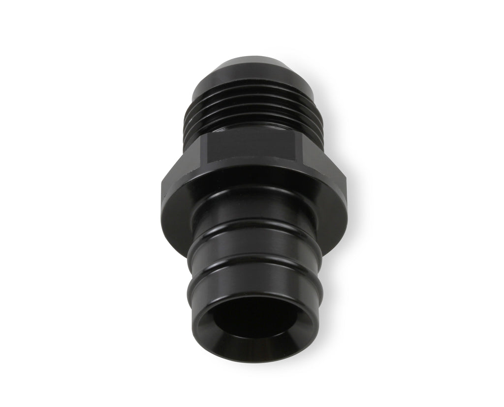 GM LS PCV Fitting -10 AN Male Black Anodized Finish - Fits Many GM OE Valve Covers w/ 3/4" ID on Grommet