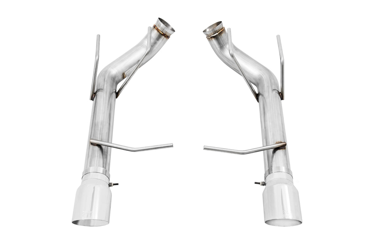 AWE Track Edition Axleback Exhaust for the S197 Ford Mustang GT - Chrome Silver Tips