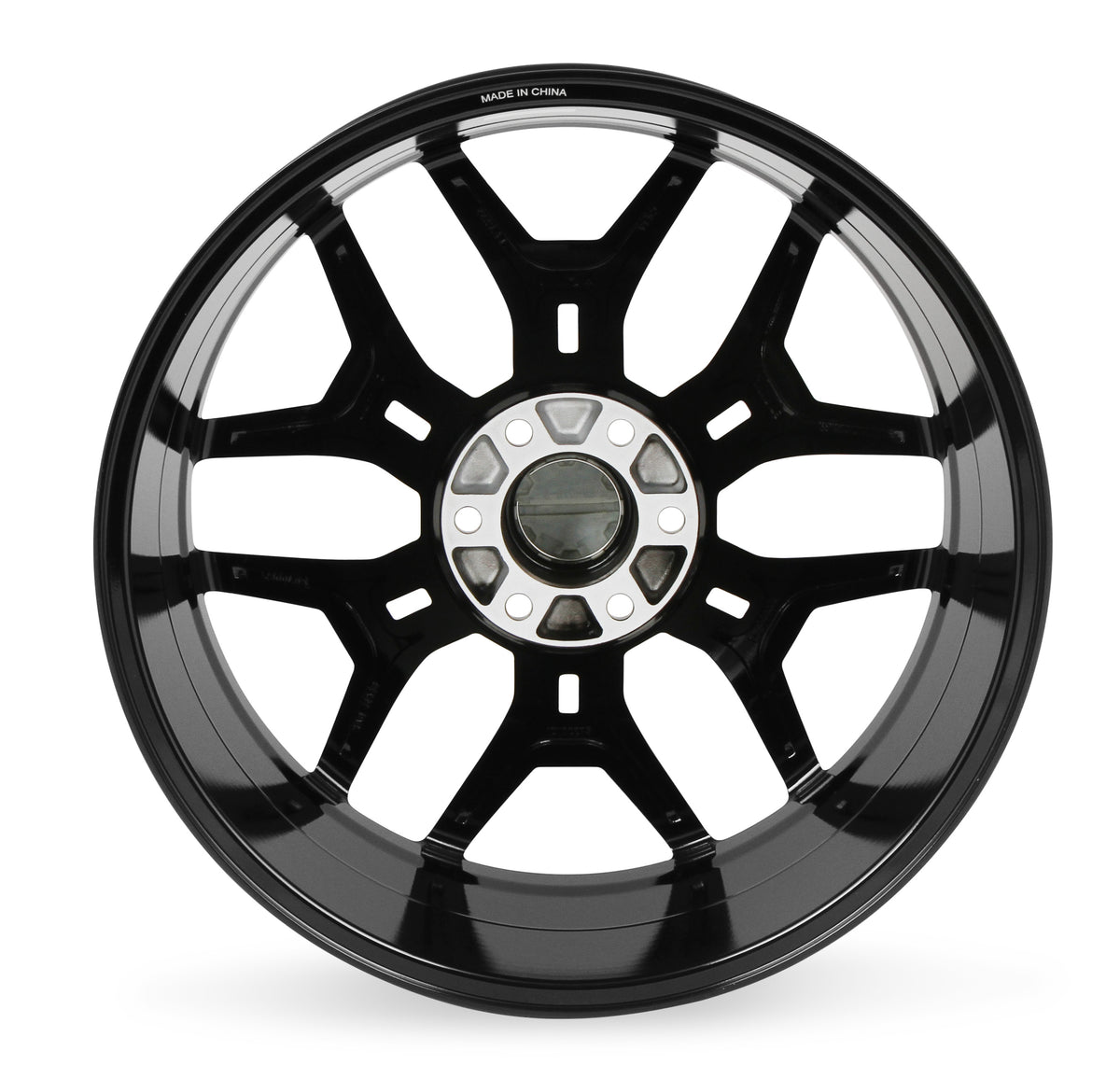 20 x 9 | 6x5.31" / 6x135 | 5.44" BS | 12 MM Offset; Verify all wheel fitment specs to your specific application before ordering.
