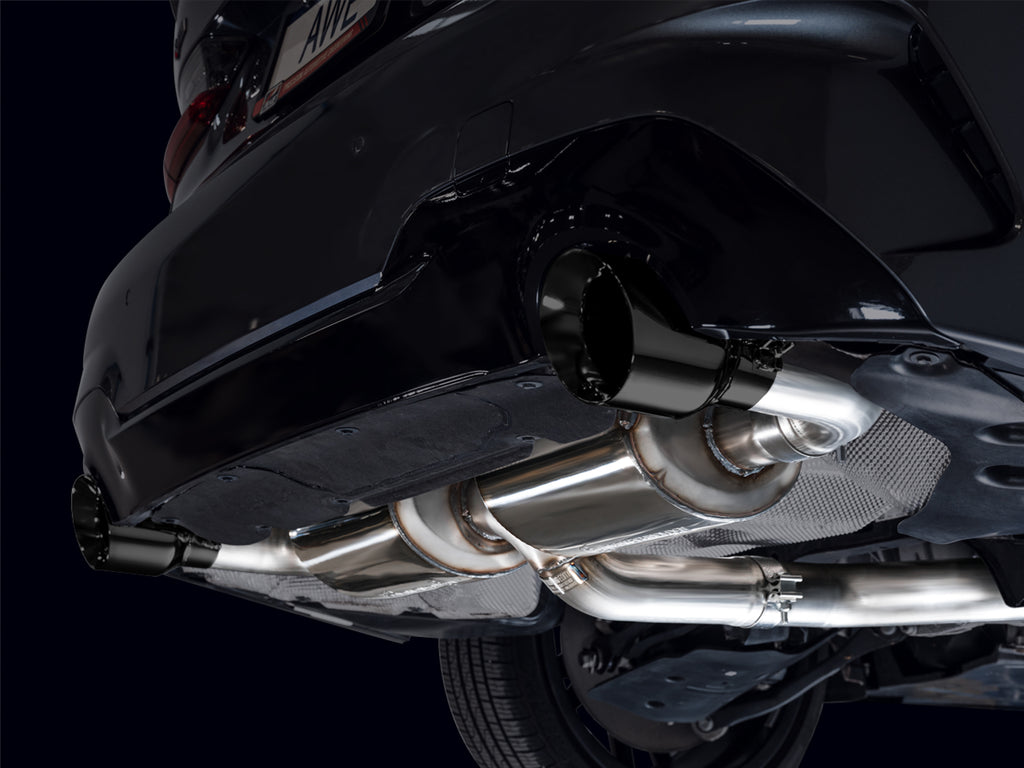AWE Touring Edition Axleback Exhaust for BMW G2X 330i/430i - 4.5” Diamond Black Tips