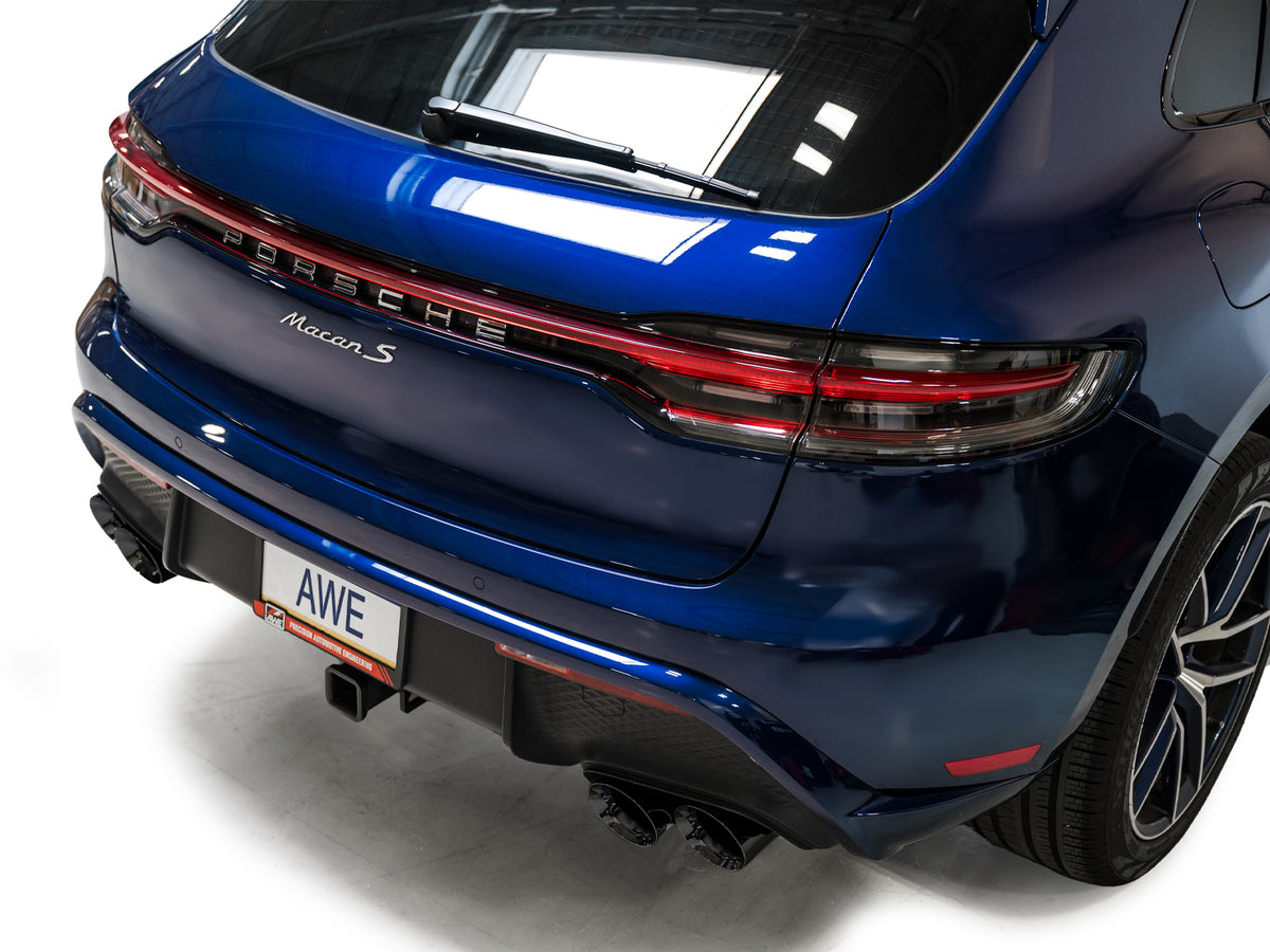 AWE Touring Edition Catback Exhaust for '22+ Porsche Macan 2.9TT - Diamond Black Tips
