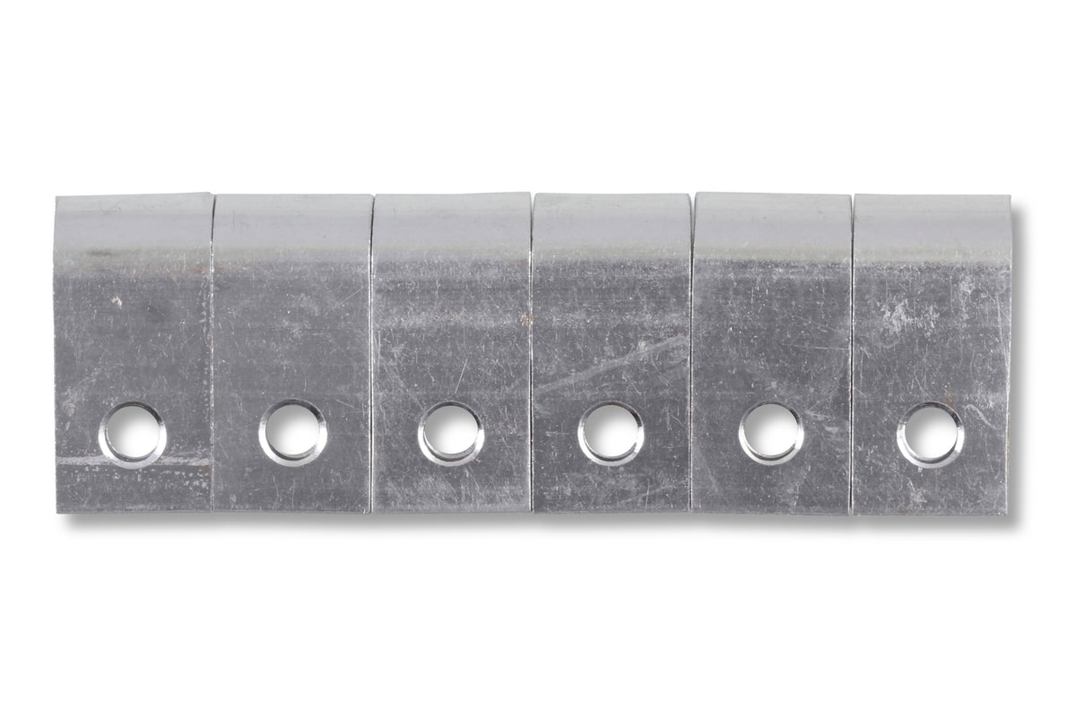 Line Clamp, 3/16", Package Of 6, Polished