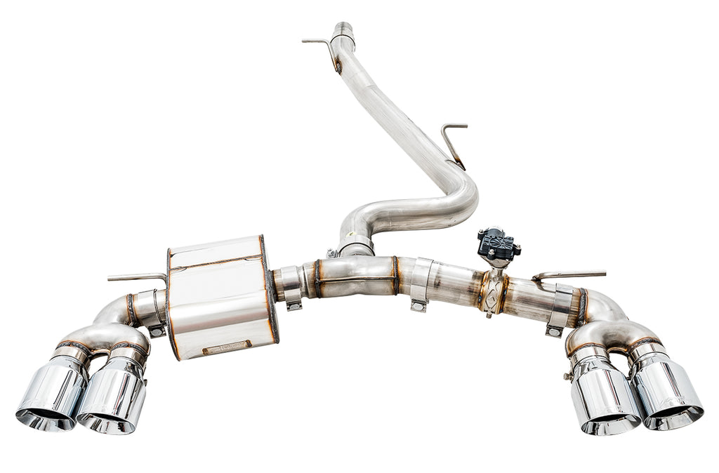 AWE SwitchPath™ Exhaust for MK7.5 Golf R - Chrome Silver Tips, 102mm