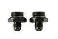 Oil Cooler Adapters -6 AN Male to -10 O-Ring Port - 2 Pieces - fits Earls UltraPro and Temp-A-Cure  Oil Coolers - Black