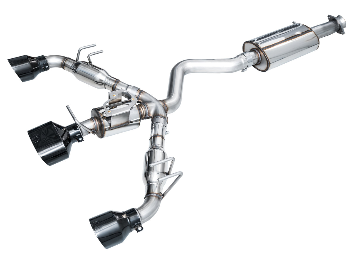 AWE Touring Edition Exhaust for GR Corolla - Diamond Black Tips