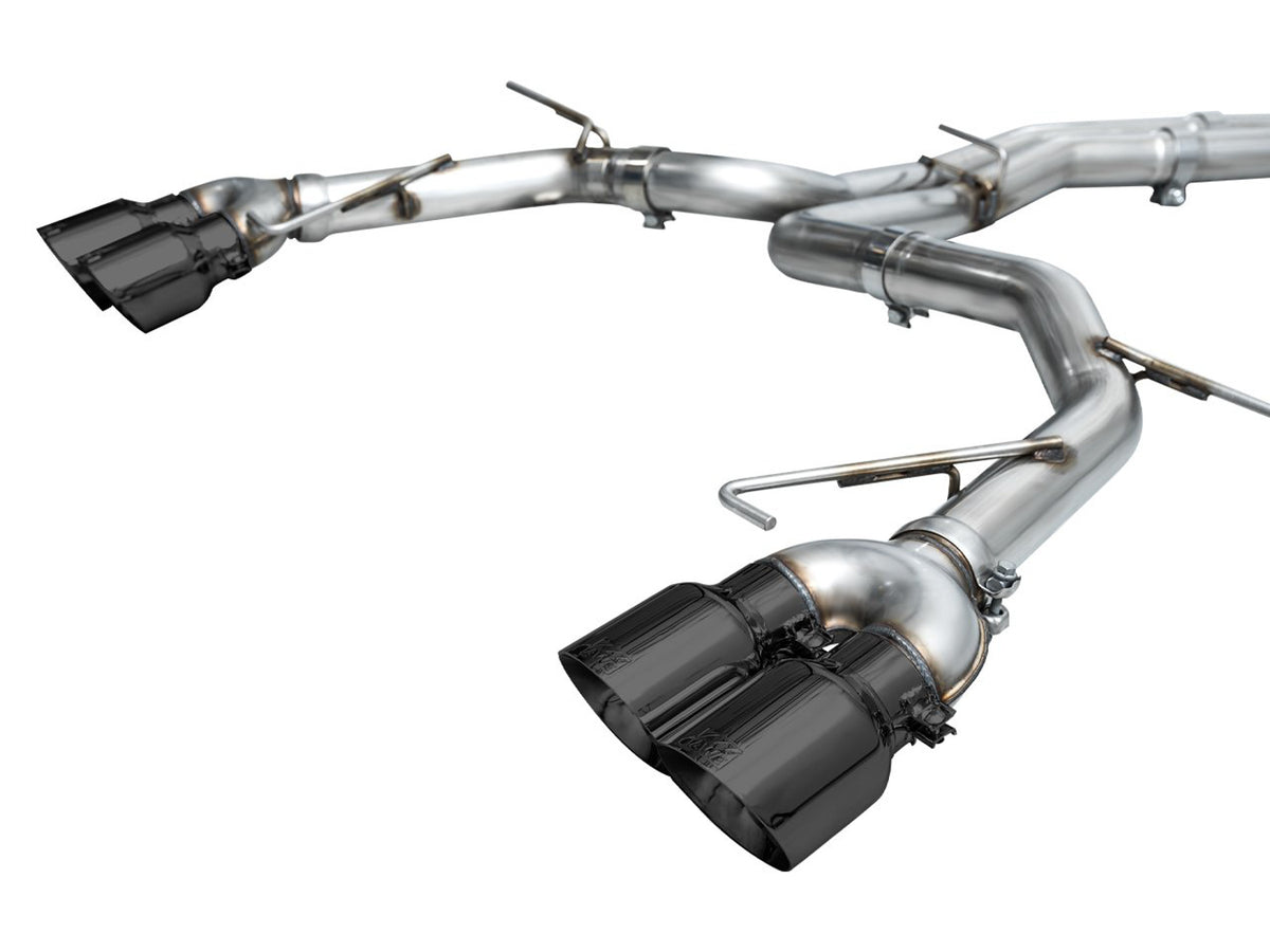 AWE Track Edition Exhaust for Audi C8 S6/S7 - 4.5" Diamond Black Tips