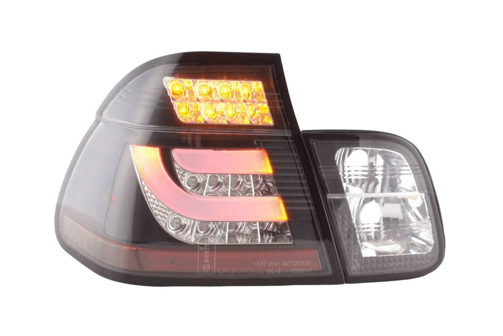 E46 Sedan LED Bar Black Tail Lights (02-05)