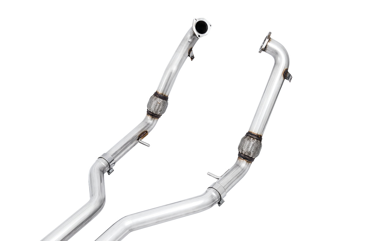AWE Track Edition Exhaust for Audi B9 S4 - Non-Resonated - 4" Diamond Black Tips