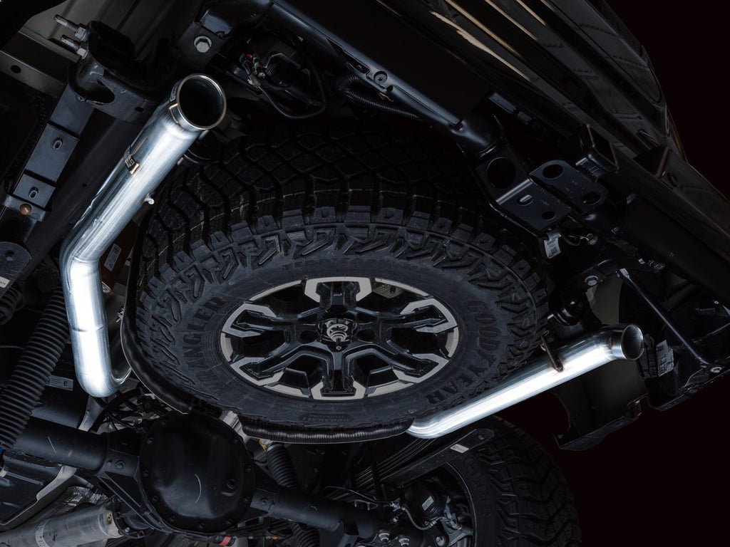 AWE 0FG Catback Exhaust for Silverado ZR2/Sierra AT4X - Dual Bashguard