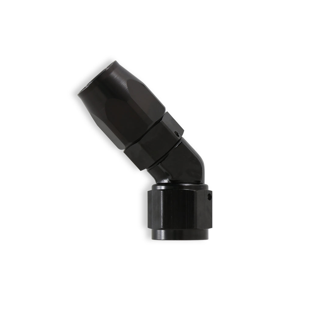 Earls 45 Degree Swivel-Seal® Hose End AN -8 - Black