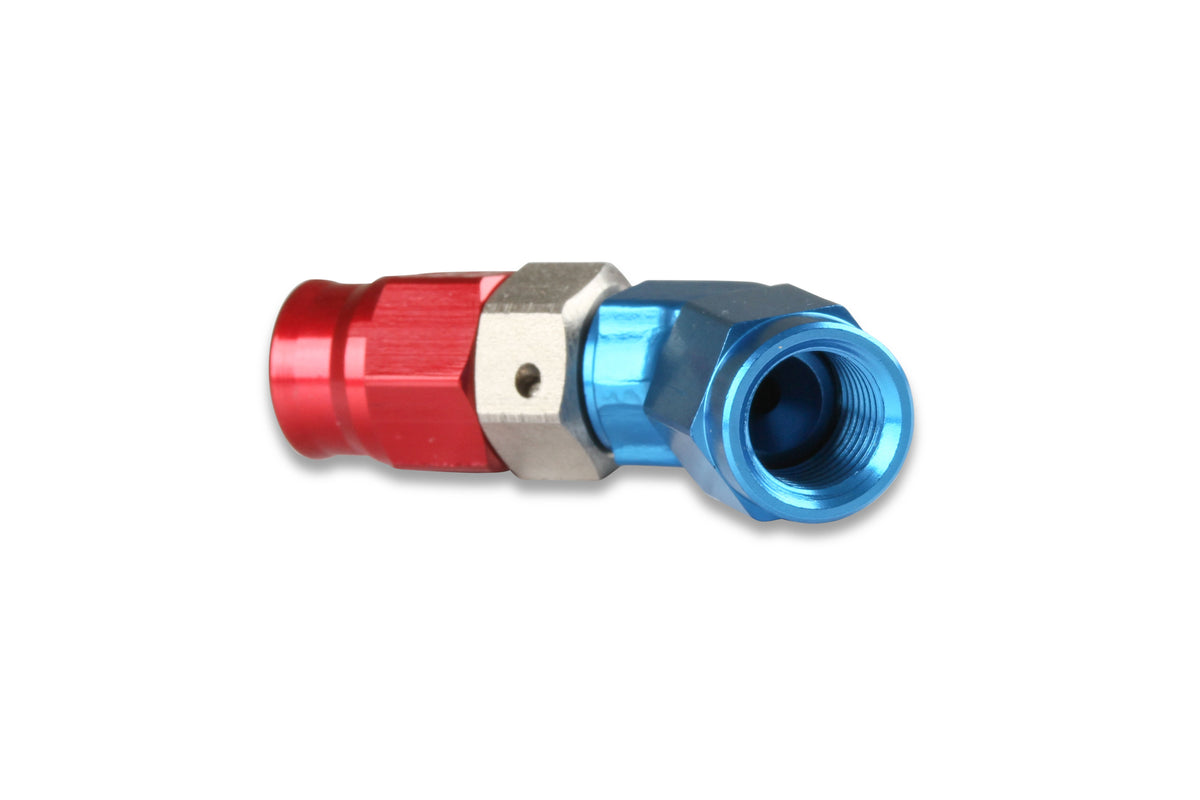 Speed-Seal Hose End Hose Size -6 Nut Size 6 Material Aluminum Adjustable Low Profile 45