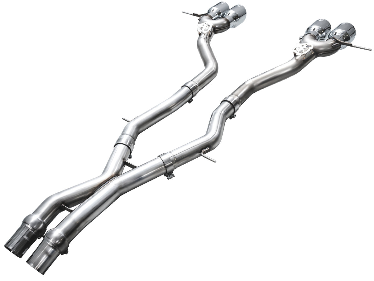 AWE Track Edition Exhaust for BMW G87 M2 - 4.5" Chrome Silver Tips
