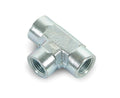 Brake Adapter Tee Thread Size 1/8" NPT Female All 3 Ports No Mounting Hole 1 Per Package Electroless Nickel Plated Steel