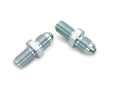 Brake Adapter Thread Size -4AN To 3/8"-24 Inverted Flare 2 Per Package Electroless Nickel Plated Long Steel