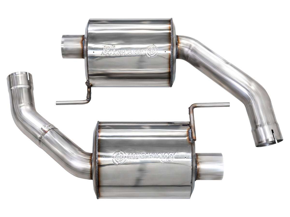 AWE Track-to-Touring Conversion Kit for S650 Ford Mustang GT Fastback - Dual Tips