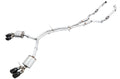 AWE Touring Edition Exhaust for Audi B9 S5 Coupe - Resonated - 4" Diamond Black Tips