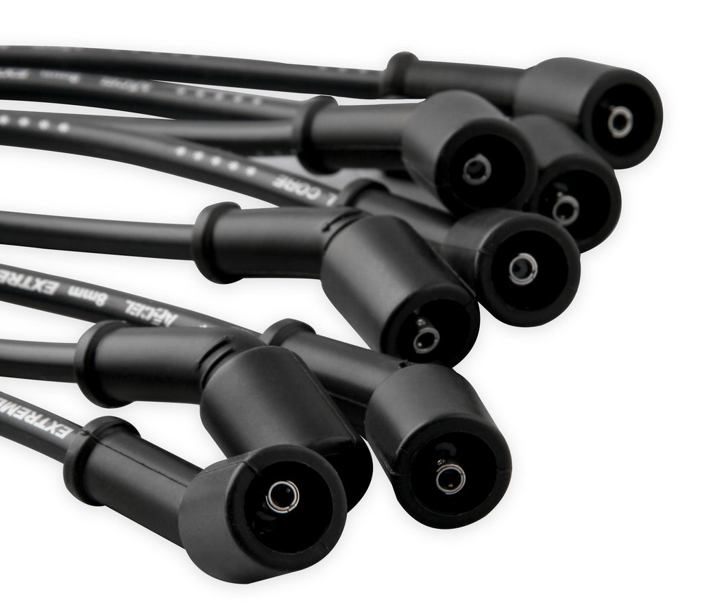 Spark Plug Wire Set - Extreme 9000 Black Ceramic-Chevy/GM 01-04-3/4 & 1 Ton 8.1L - This custom fit extreme heat black ceramic boot spark plug wire set fits Chevy / GM 2001-2004 - 3/4 & 1 Ton 8.1L.