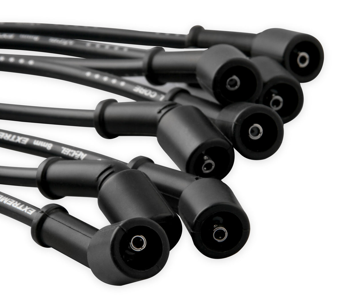 Spark Plug Wire Set - Extreme 9000 Black Ceramic-Chevy/GM 01-04-3/4 & 1 Ton 8.1L - This custom fit extreme heat black ceramic boot spark plug wire set fits Chevy / GM 2001-2004 - 3/4 & 1 Ton 8.1L.