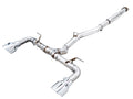 AWE Track Edition Exhaust for Subaru BRZ / Toyota GR86 / Toyota 86 / Scion FR-S - 5" Chrome Silver Tips