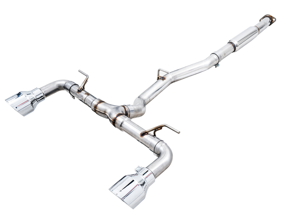 AWE Track Edition Exhaust for Subaru BRZ / Toyota GR86 / Toyota 86 / Scion FR-S - 5" Chrome Silver Tips