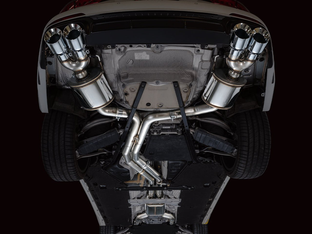 AWE Touring Edition Exhaust for Audi C8 S6/S7 - 4.5" Chrome Silver Tips